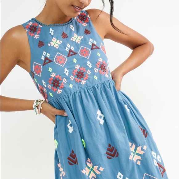 COPY - Anthropologie Embroidered Mini Dress - Picture 2 of 3